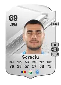 Vladimir Screciu Rare 69 Overall Rating