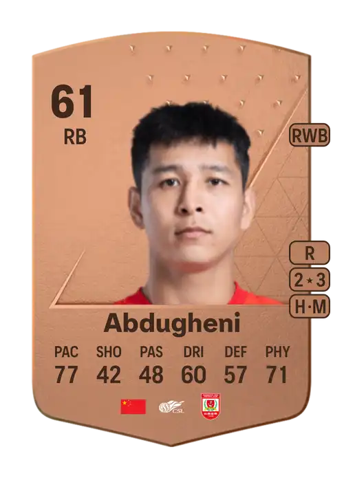 EA FC 24 Abduhamit Abdugheni 61