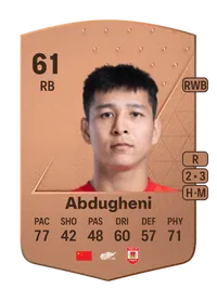 Abduhamit Abdugheni Common 61 Overall Rating