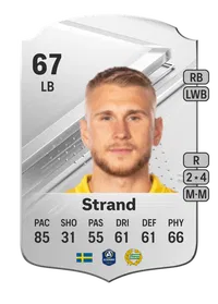 Simon Strand Rare 67 Overall Rating