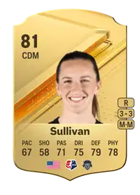 Andi Sullivan Rare 81 Overall Rating