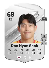 Doo Hyun Seok Rare 68 Overall Rating