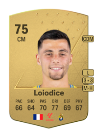 Enzo Loiodice Common 75 Overall Rating