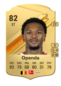 Loïs Openda Rare 82 Overall Rating