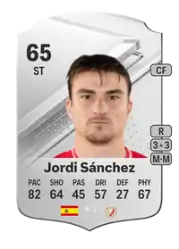 Jordi Sánchez Rare 65 Overall Rating