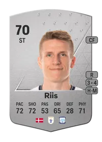 Emil Riis Common 70 Overall Rating