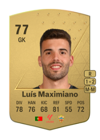 Luís Maximiano Common 77 Overall Rating
