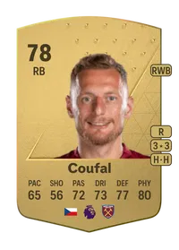 Vladimír Coufal Common 78 Overall Rating