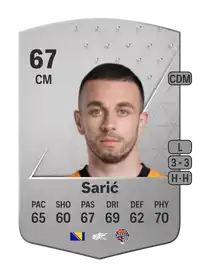 Elvis Sarić Common 67 Overall Rating