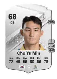 Cho Yu Min Rare 68 Overall Rating