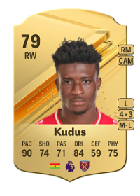 Mohammed Kudus Rare 79 Overall Rating