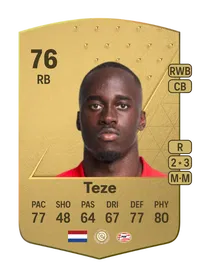 Jordan Teze Common 76 Overall Rating