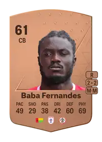 Baba Fernandes Common 61 Overall Rating