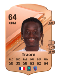 Gaoussou Traoré Rare 64 Overall Rating