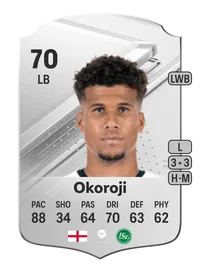 Chima Okoroji Rare 70 Overall Rating