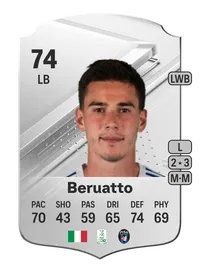 Pietro Beruatto Rare 74 Overall Rating