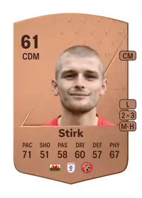 Ryan Stirk Common 61 Overall Rating