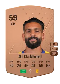 Abdulrahman Al Dakheel Common 59 Overall Rating