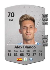 Álex Blanco Common 70 Overall Rating