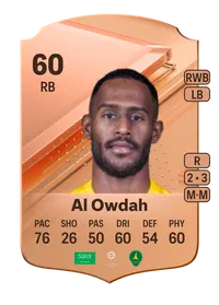 Omar Al Owdah Rare 60 Overall Rating