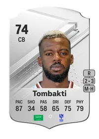 Hassan Tombakti Rare 74 Overall Rating