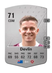 Cameron Devlin Common 71 Overall Rating