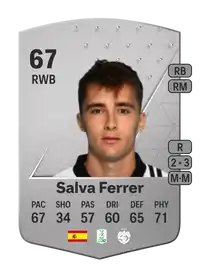 Salva Ferrer Common 67 Overall Rating