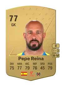 Pepe Reina Common 77 Overall Rating