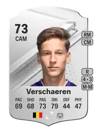 Yari Verschaeren Rare 73 Overall Rating