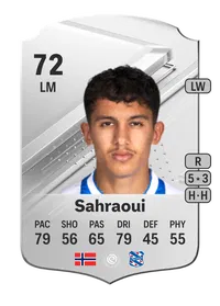 Osame Sahraoui Rare 72 Overall Rating