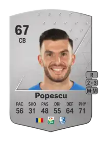 Mihai Popescu Common 67 Overall Rating