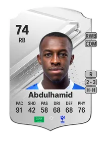 Saud Abdulhamid Rare 74 Overall Rating