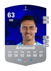 Fernando Arismendi CONMEBOL Sudamericana 63 Overall Rating