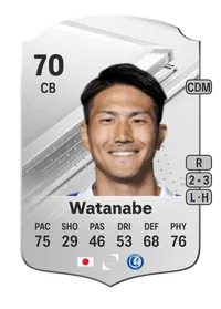 Tsuyoshi Watanabe Rare 70 Overall Rating