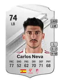 Carlos Neva Rare 74 Overall Rating