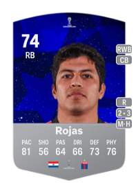 Robert Rojas CONMEBOL Sudamericana 74 Overall Rating