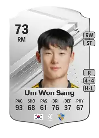 Um Won Sang Rare 73 Overall Rating