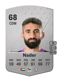 Yahia Nader Common 68 Overall Rating