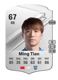 Ming Tian Rare 67 Overall Rating