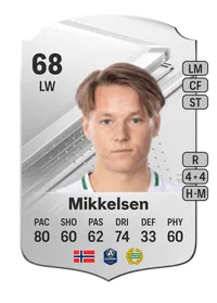 August Mikkelsen Rare 68 Overall Rating