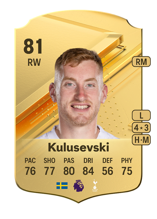 EA FC 24 Dejan Kulusevski 81