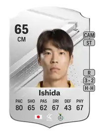 Masatoshi Ishida Rare 65 Overall Rating