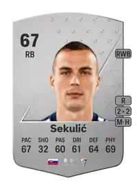 Boris Sekulić Common 67 Overall Rating