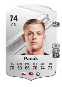 Filip Panák Rare 74 Overall Rating