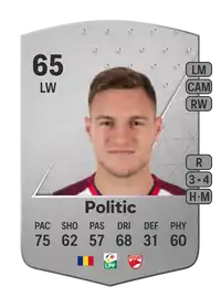 Dennis Politic Common 65 Overall Rating