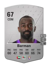 Ahmed Barman Common 67 Overall Rating