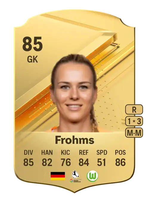 Merle Frohms Rare EA FC 24 - 85 - Rating and Price | FifaUTBin