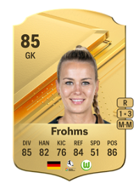 Merle Frohms Rare 85 Overall Rating