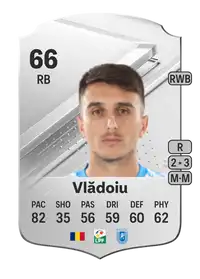 Ștefan Vlădoiu Rare 66 Overall Rating