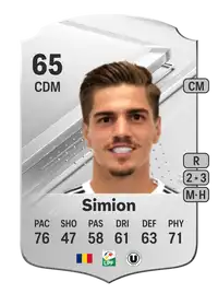 Gabriel Simion Rare 65 Overall Rating